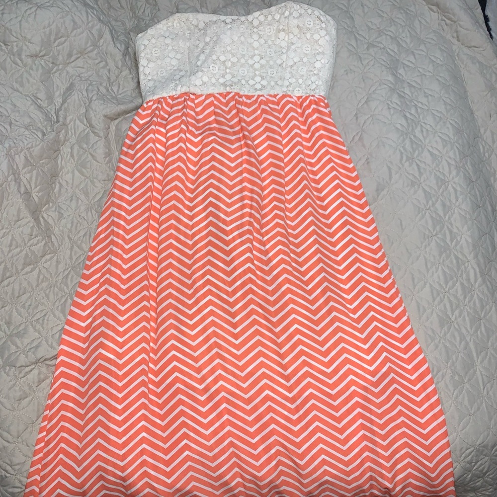 Maxi strapless dress